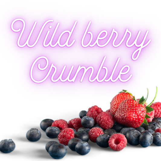 Wild berry crumble