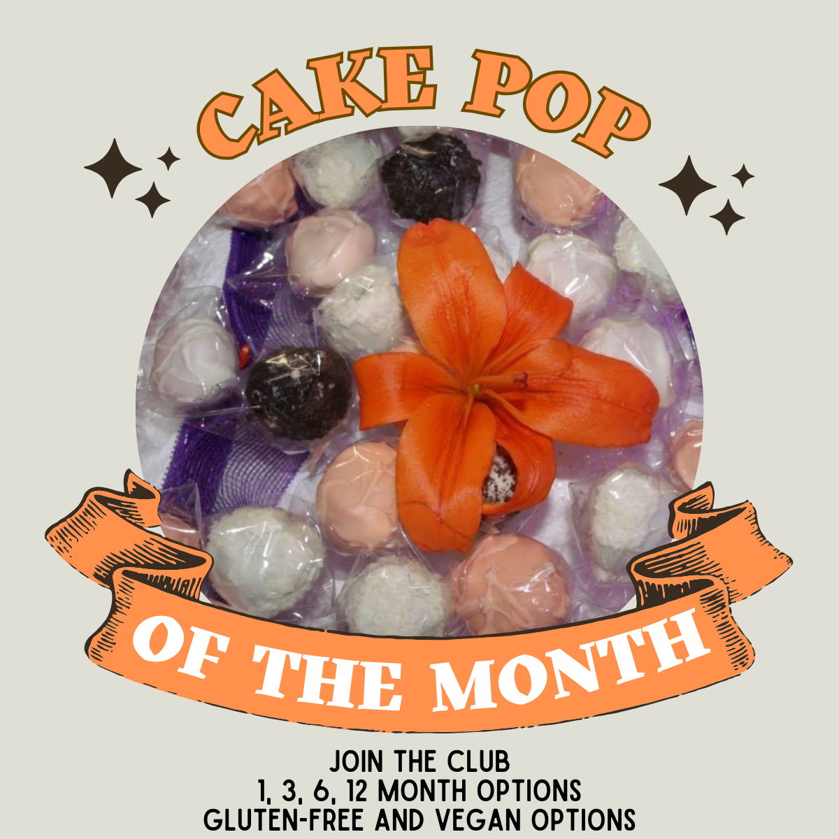 Cake Pop of the Month Club (1, 3, 6, 12 month)